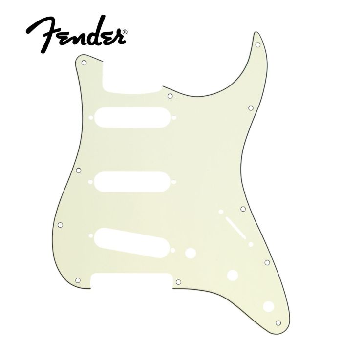 Battipenna Fender Stratocaster 11 fori 3-Ply mint green main product photo