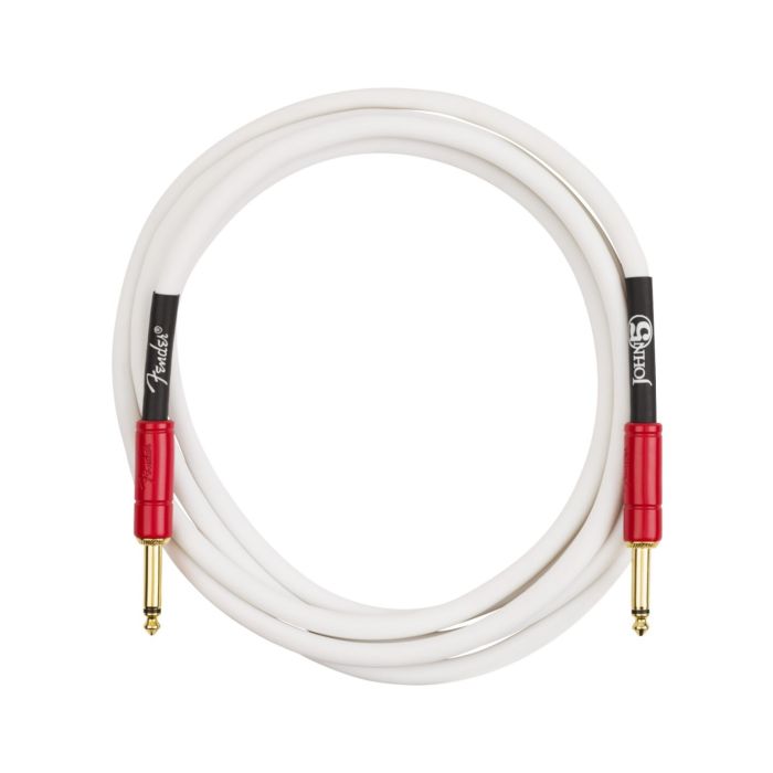 ohn 5 Instrument Cable, White and Red, 10' main product photo