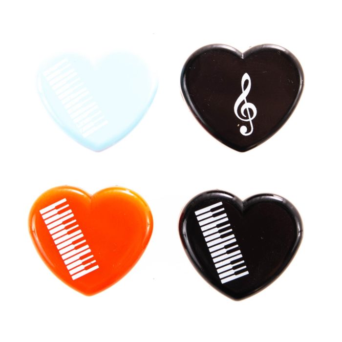 Gomma Musik-Boutique a forma di cuore vari colori main product photo