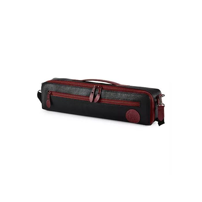 Custodia Flauto Gard 166-DML pelle black burgundy main product photo