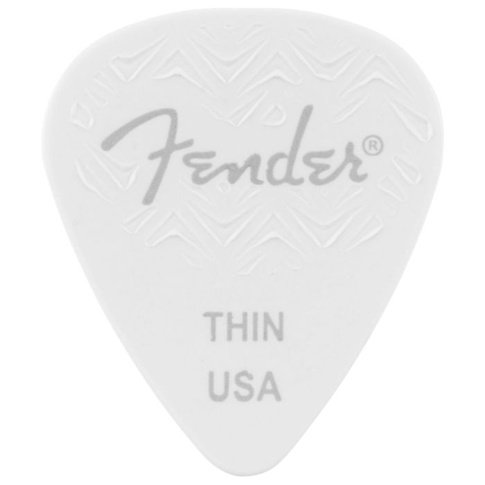 Blister plettri Fender 351 Shape White Thin 6 pz. main product photo