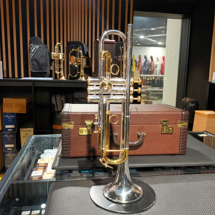 TROMBA BACH ANNIVERSARIO 2007 NEW YORK SIB CON CUSTODIA ORIGINALE E BOCCHINO USATA main product photo