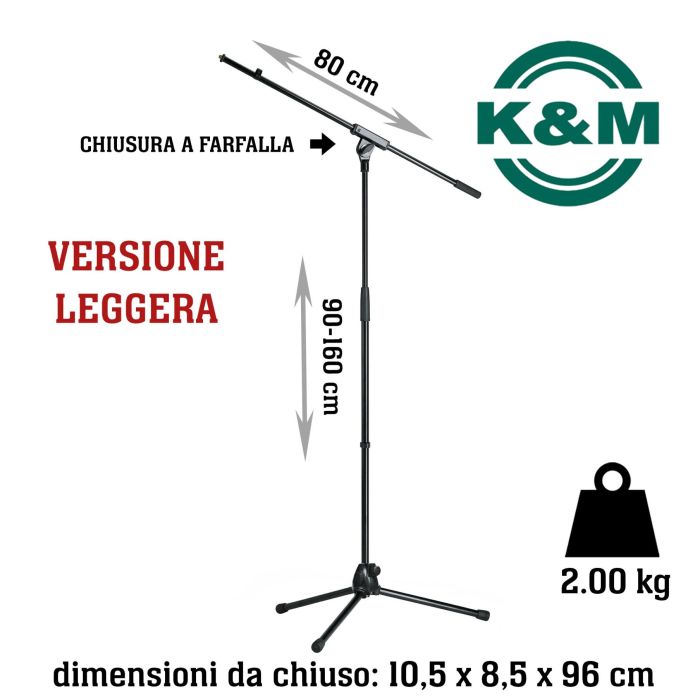 Asta Microfono giraffa K&M 21070-300-55 main product photo