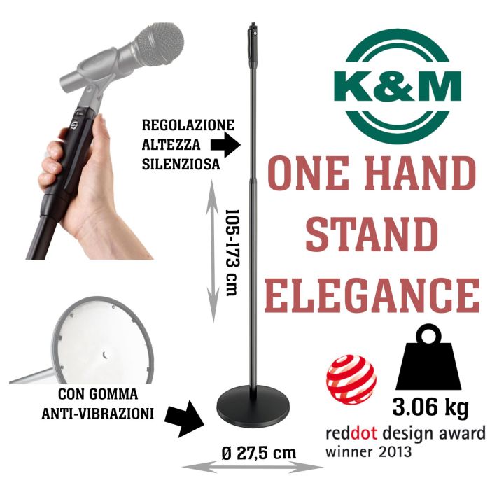 Asta Microfono dritta K&M 26200-300-55 main product photo