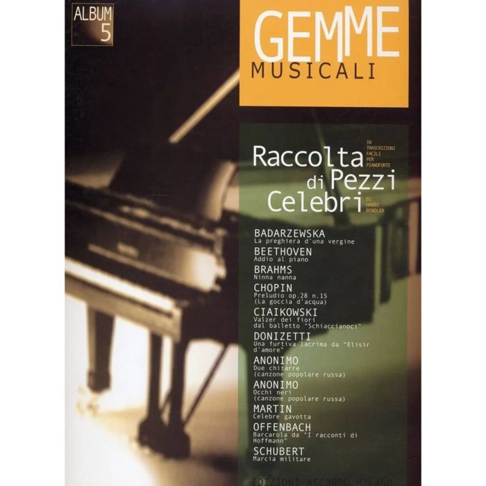 Gemme musicali 5 pianoforte main product photo
