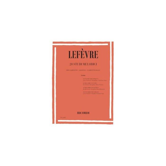 Lefevre 20 Studi Melodici Clarinetto Sax Cl.B main product photo