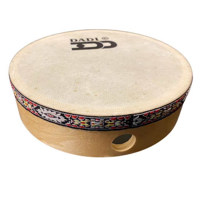 Tamburello Dadi pelle naturale 20cm main product photo