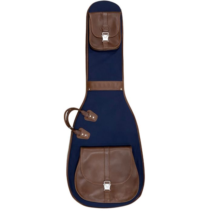 Borsa Chitarra elettrica Reunion Blues Sonoma blue fabric brown lthr trim main product photo