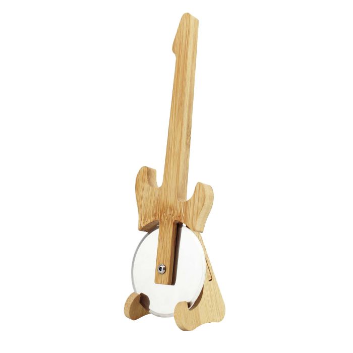 Tagliapizza a forma di chitarra elettrica in legno Musikboutique main product photo