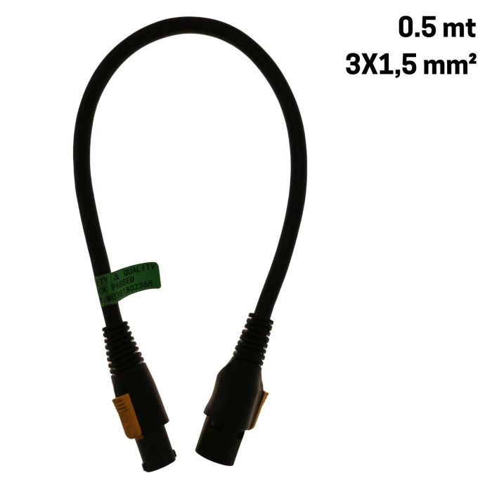 Prolunga Elettrica Powercon 0,5 mt DAP Audio sezione 3x1,5mm2 main product photo