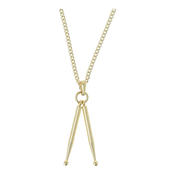 Collana con pendente bacchette Musikboutique placcato oro main product photo