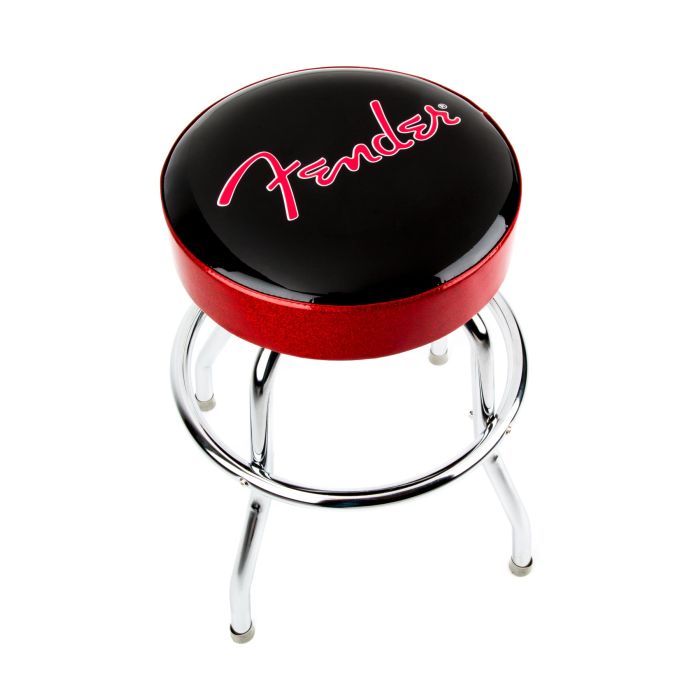 Fender Red Sparkle Logo Barstool 24" main product photo