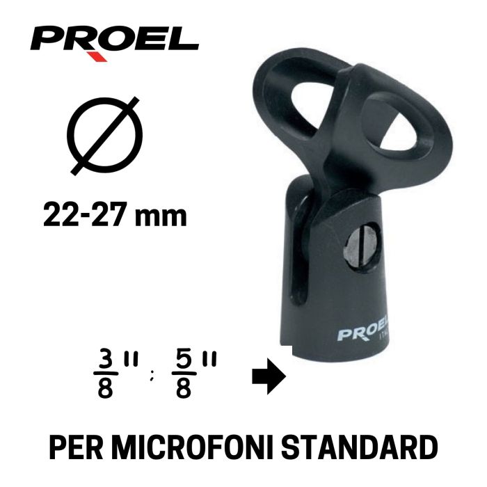 Supporto Microfono Proel APM35S Ø 22/27mm main product photo
