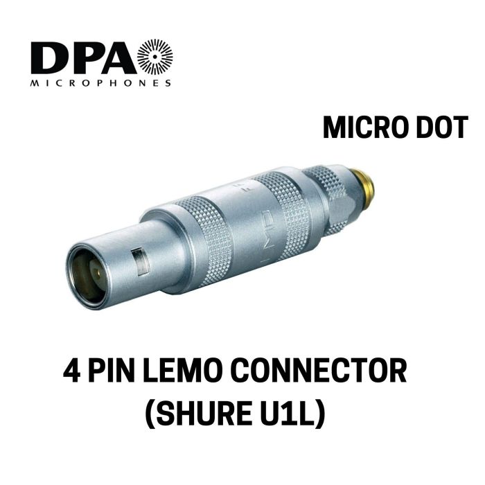Adattatore DPA compatibilità Shure - mini XLR 4 poli main product photo