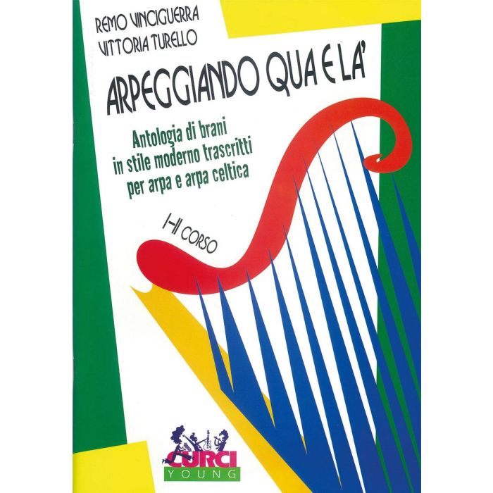 Arpeggiando Qua e La' Remo Vinciguerra trascrizione arpa main product photo