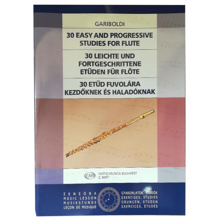 Gariboldi 30 Easy and Progressive Studies for flute main product photo