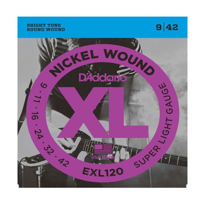 Corde elettrica D`Addario EXL120 nickel wound super light 9-42 main product photo
