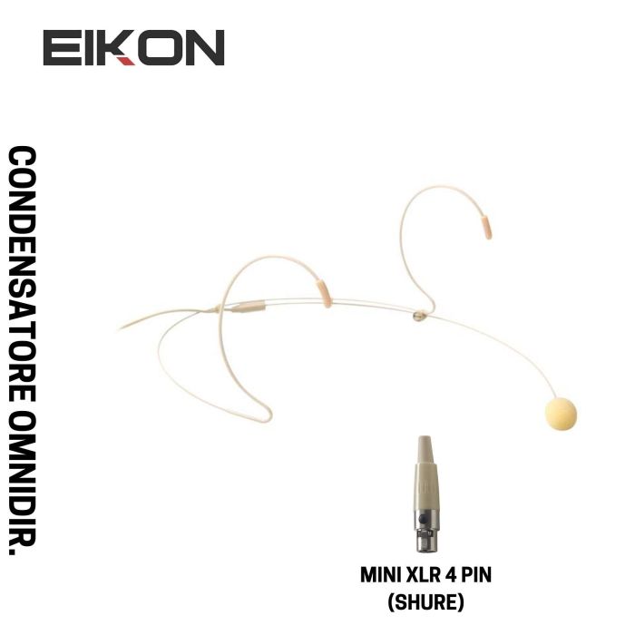 Microfono archetto EIKON HCM23 color carne mini xlr 4 poli main product photo