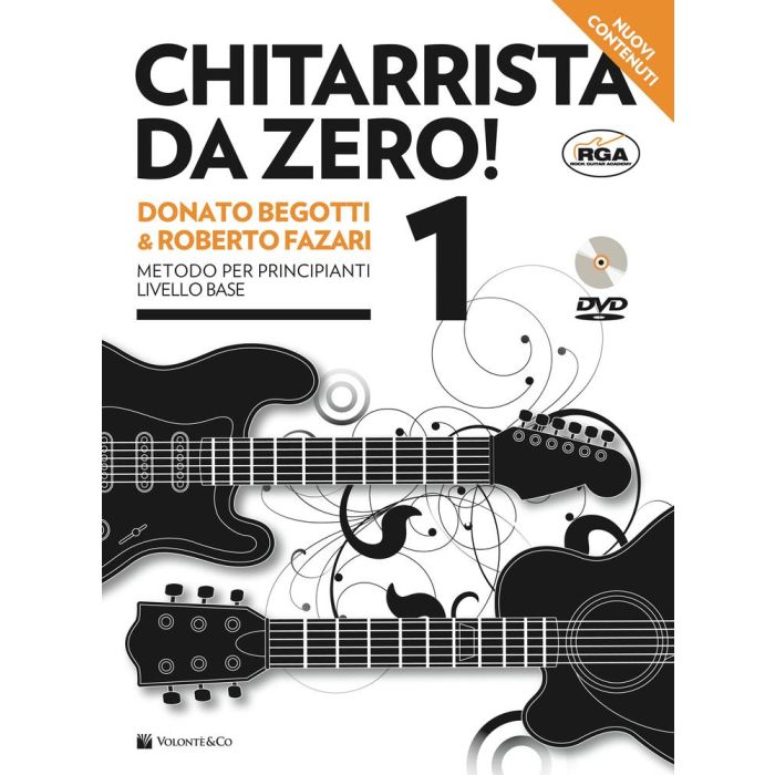 Begotti/Fazari Chitarrista da Zero!1 metodo per principianti livello base audio online main product photo