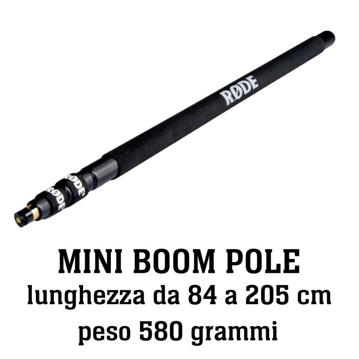 Asta telescopica Rode Mini Boom Pole lunghezza da 0.84 a 2,05 mt main product photo