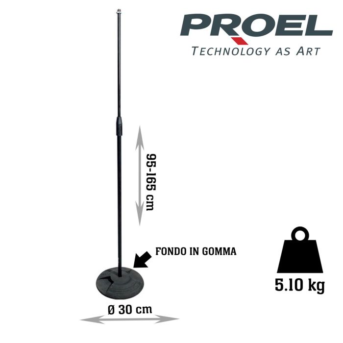 Asta Microfono dritta Proel OST110BK main product photo