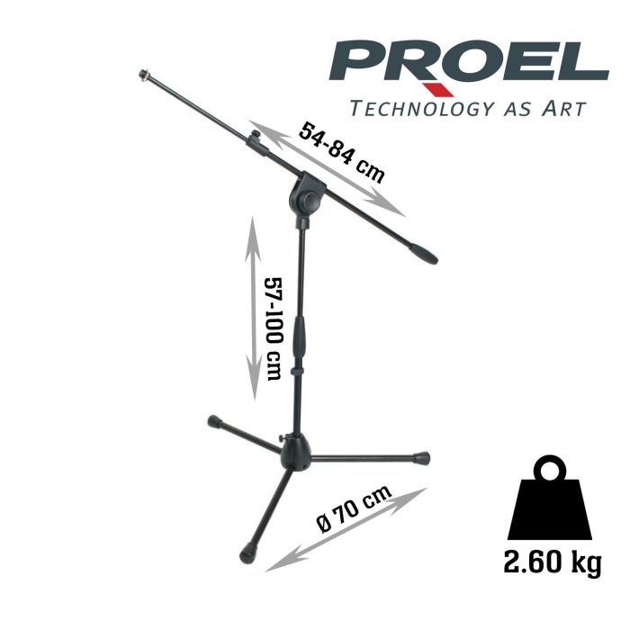 Asta Microfono nana Proel PRO281BK main product photo