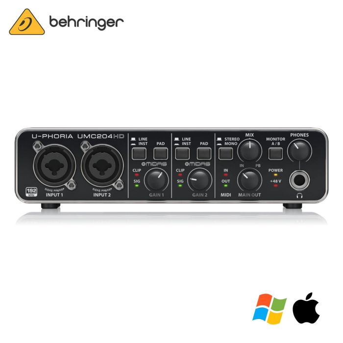 Behringer U-Phoria UMC204HD main product photo
