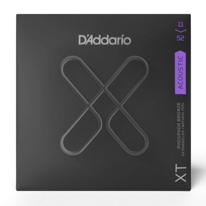 Corde Acustica D`Addario XTAPB1152 XT phosphor bronze custom light 11-52 main product photo