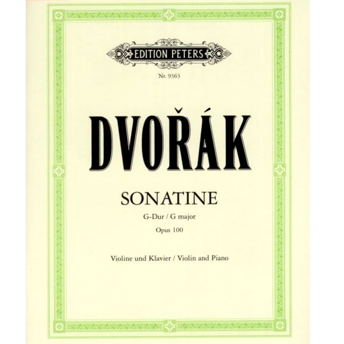 Dvorak Sonatina Op.100 per Violino e Piano main product photo