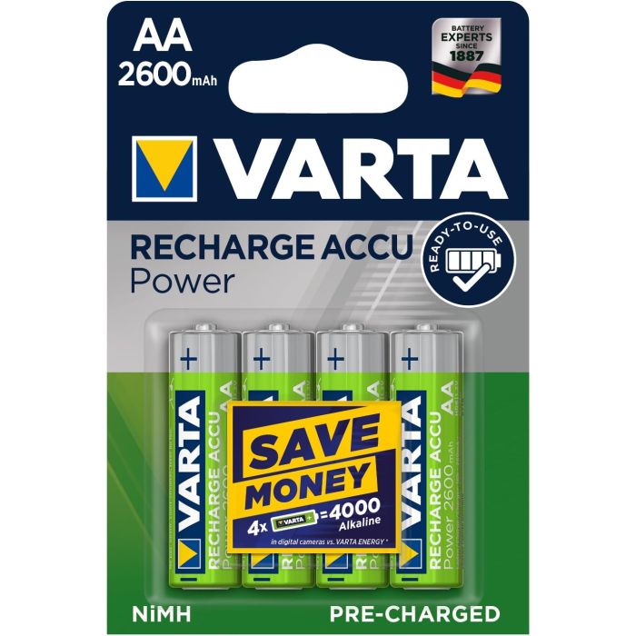 Batterie Varta AA 4 Stilo ricaricabili 2600 mAh main product photo