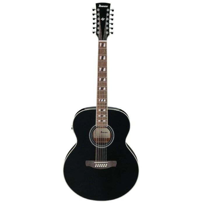 Ibanez AJ7012M1E-BK Chitarra Acustica Elettrificata 12 corde black high-gloss main product photo