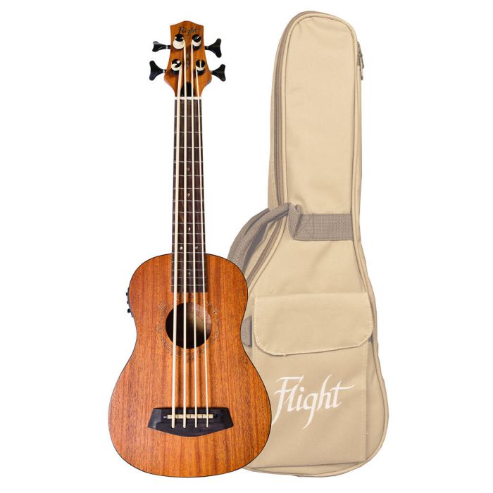 Ukulele Basso Flight DUBS Electro-Acoustic Bass With Bag main product photo