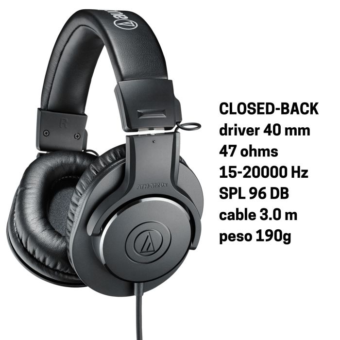 Cuffia Audio-Technica ATH-M20X CLOSED 47 Ohm main product photo