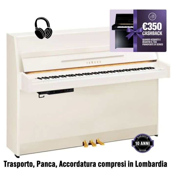 Yamaha B1 TC3 Transacoustic bianco lucido a.cm.109 main product photo