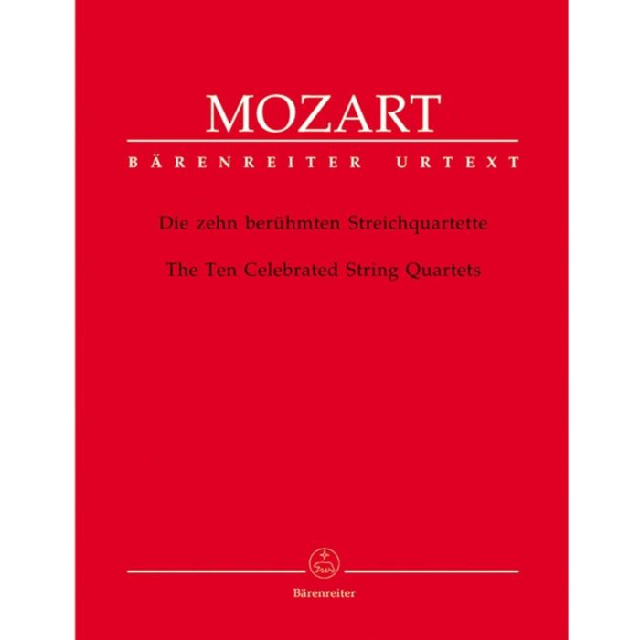 W.A.MOZART the ten celebrated string quartets set of parts quartetto di archi main product photo