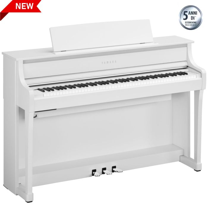 Yamaha CLP875-WH con mobile Bianco Opaco AG main product photo