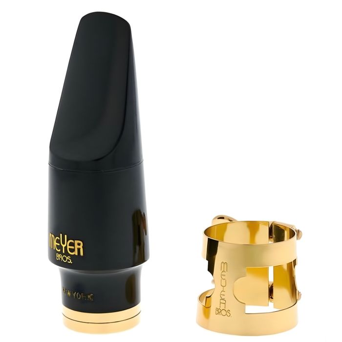 Meyer Bros NY 7M Bocchino Sax Alto ebanite legatura e copribocchino main product photo