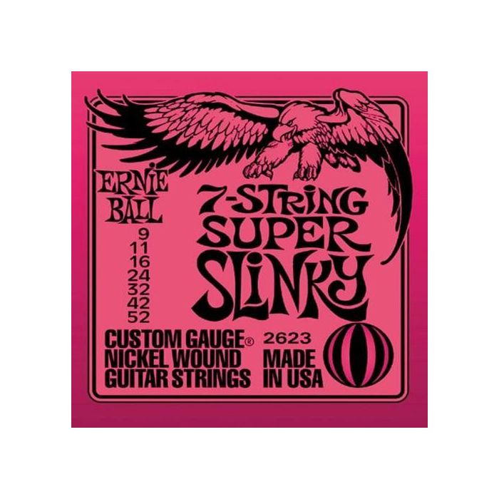 Ernie Ball 2623 7 corde 09-52 elettrica main product photo