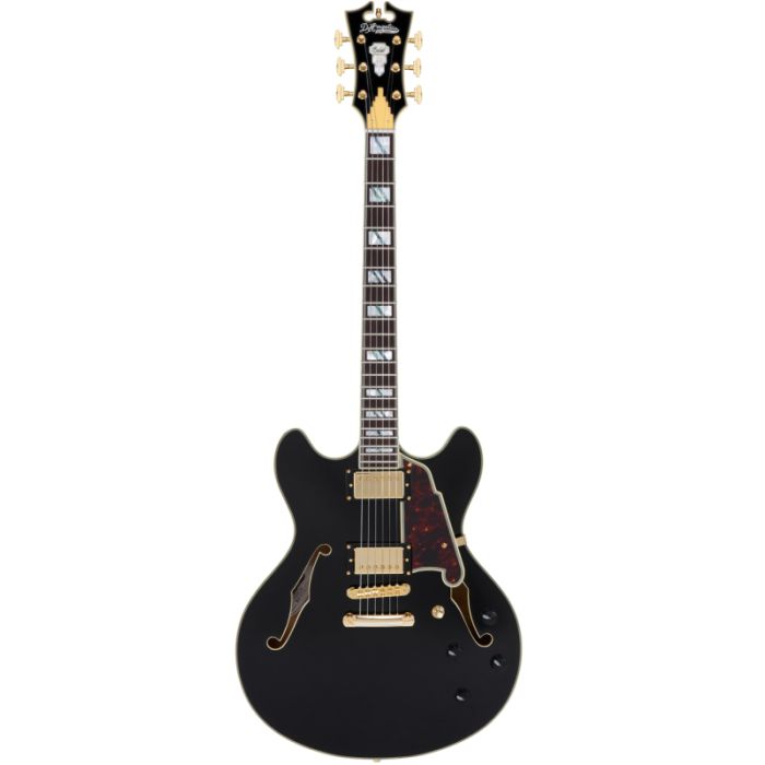 D'Angelico Excel DC solid black main product photo