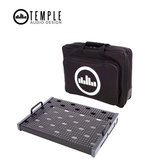 Pedalboard Temple Audio Design DUO-17 gunmetal con borsa main product photo
