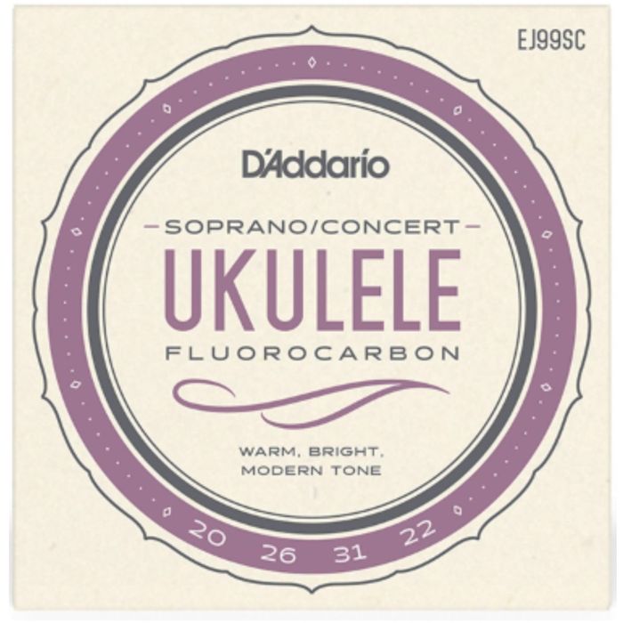 D'Addario EJ99SC Corde Ukulele concerto/soprano main product photo