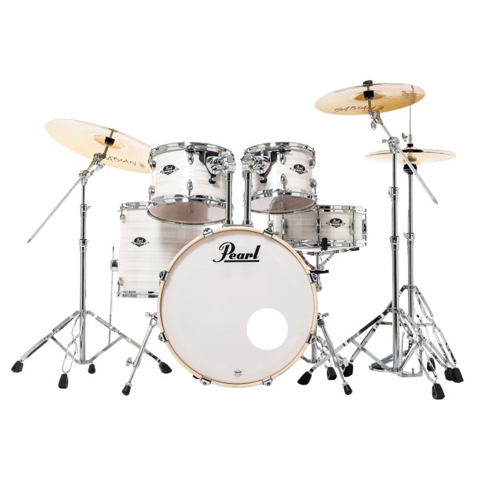 Batteria Pearl Export Studio 20" 5pz+Hardware+Piatti slipstream white 2025 Edition main product photo