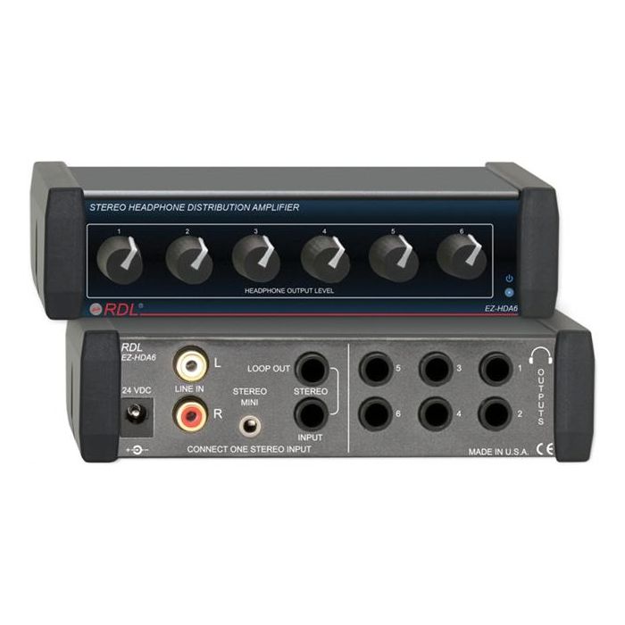 Amplificatore RDL Distributore Cuffie 1x6 main product photo