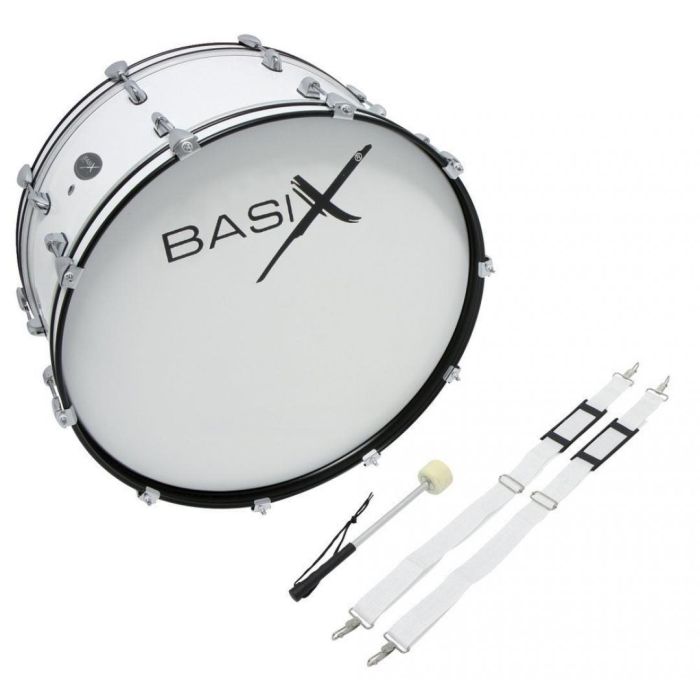 Grancassa Parata 24x12" Basix Bianca con tracolla e battente main product photo
