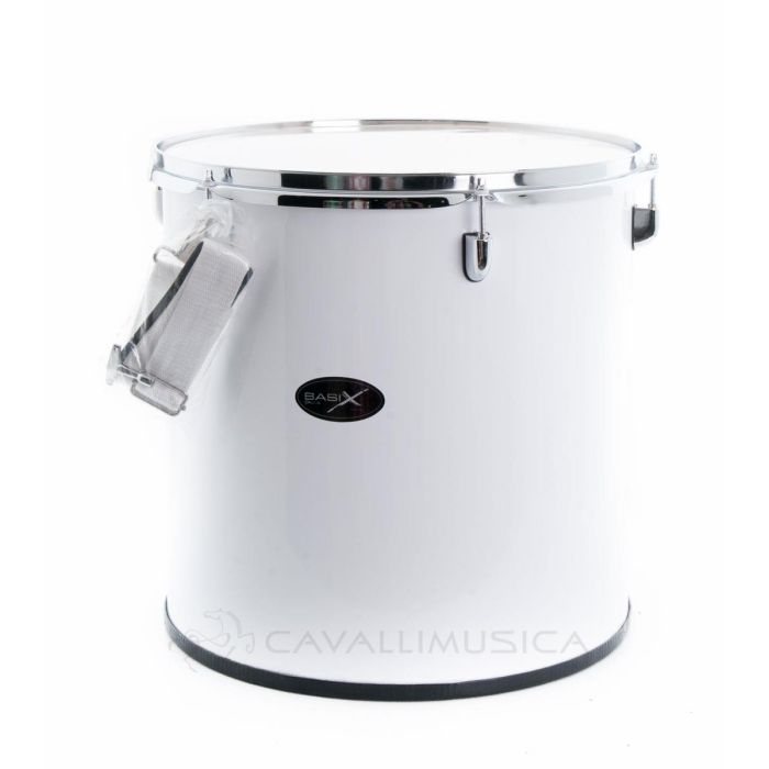 Tamburo da parata Basix 41x41cm bianco con tracolla main product photo