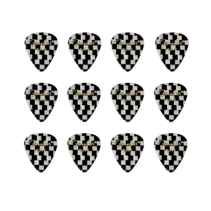 Blister plettri Fender 351 shape Premium checker heavy 12pz main product photo