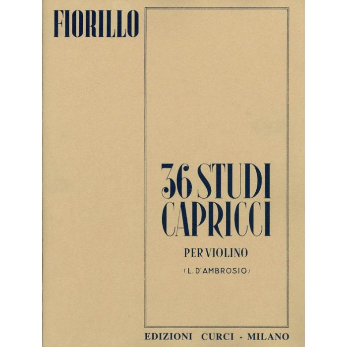F.Fiorillo 36 studi-capricci per violino main product photo