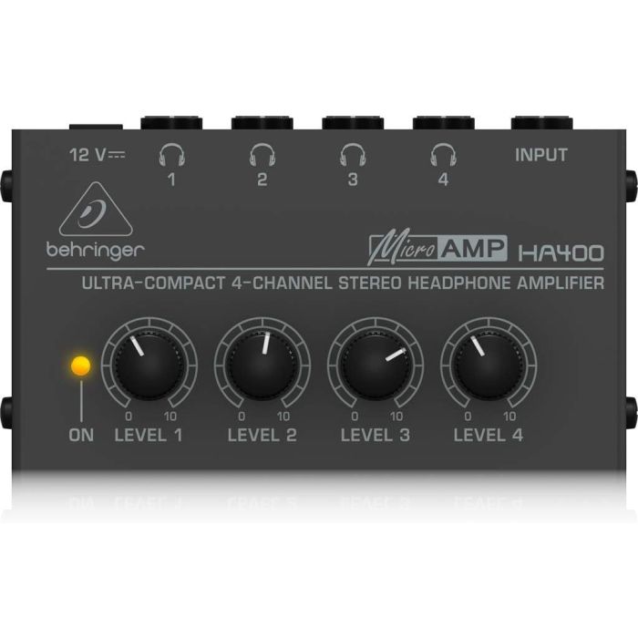 Preamplificatore Cuffie Behringer 4 canali HA400 main product photo