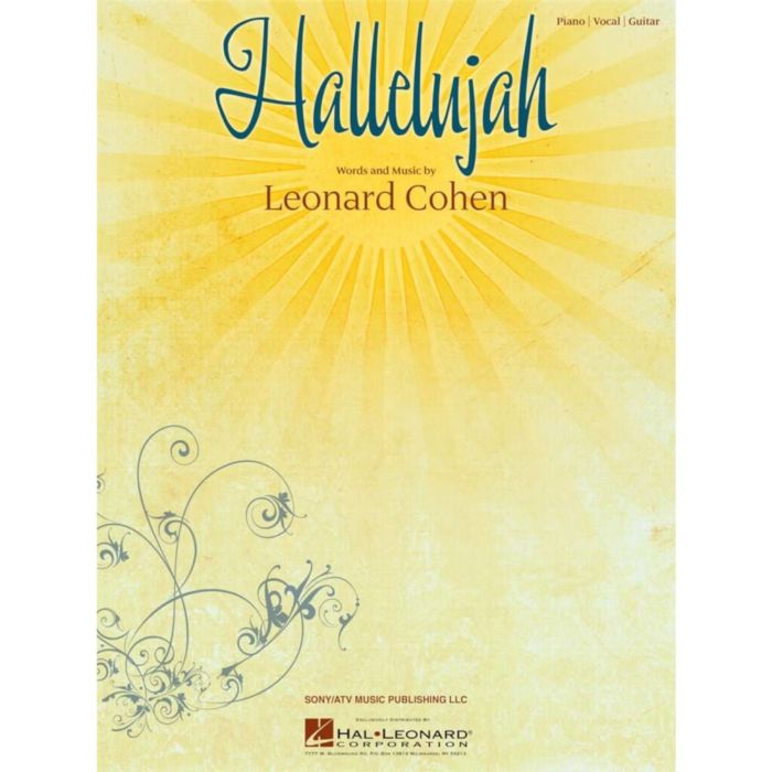 Hallelujah spartiti per pianoforte e voce main product photo