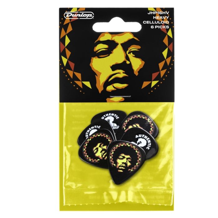 Dunlop JHP16HV Blister plettri Jimi Hendrix 69 Psych Series Aura Mandala Players 6pz main product photo